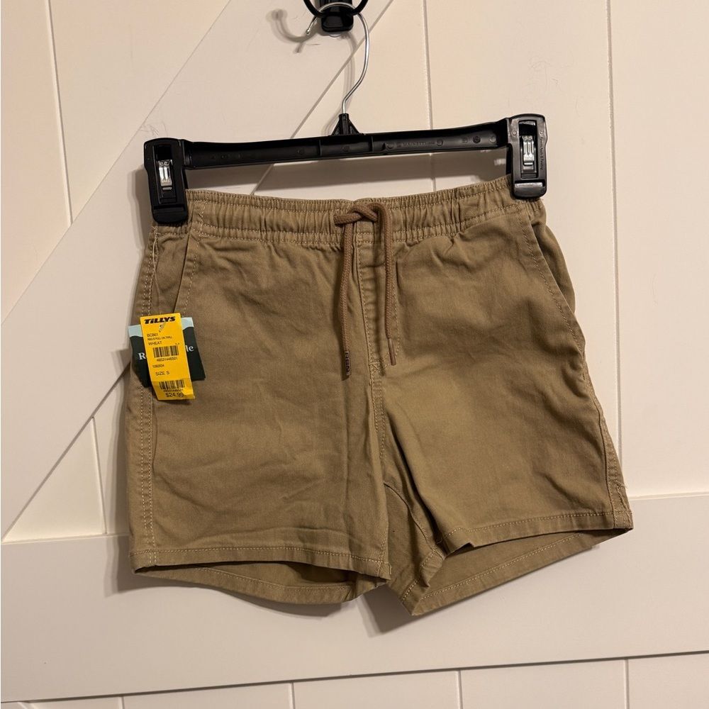 New Tillys RSQ Boy's Small Pull On Shorts Wheat Color $24.99 Retail